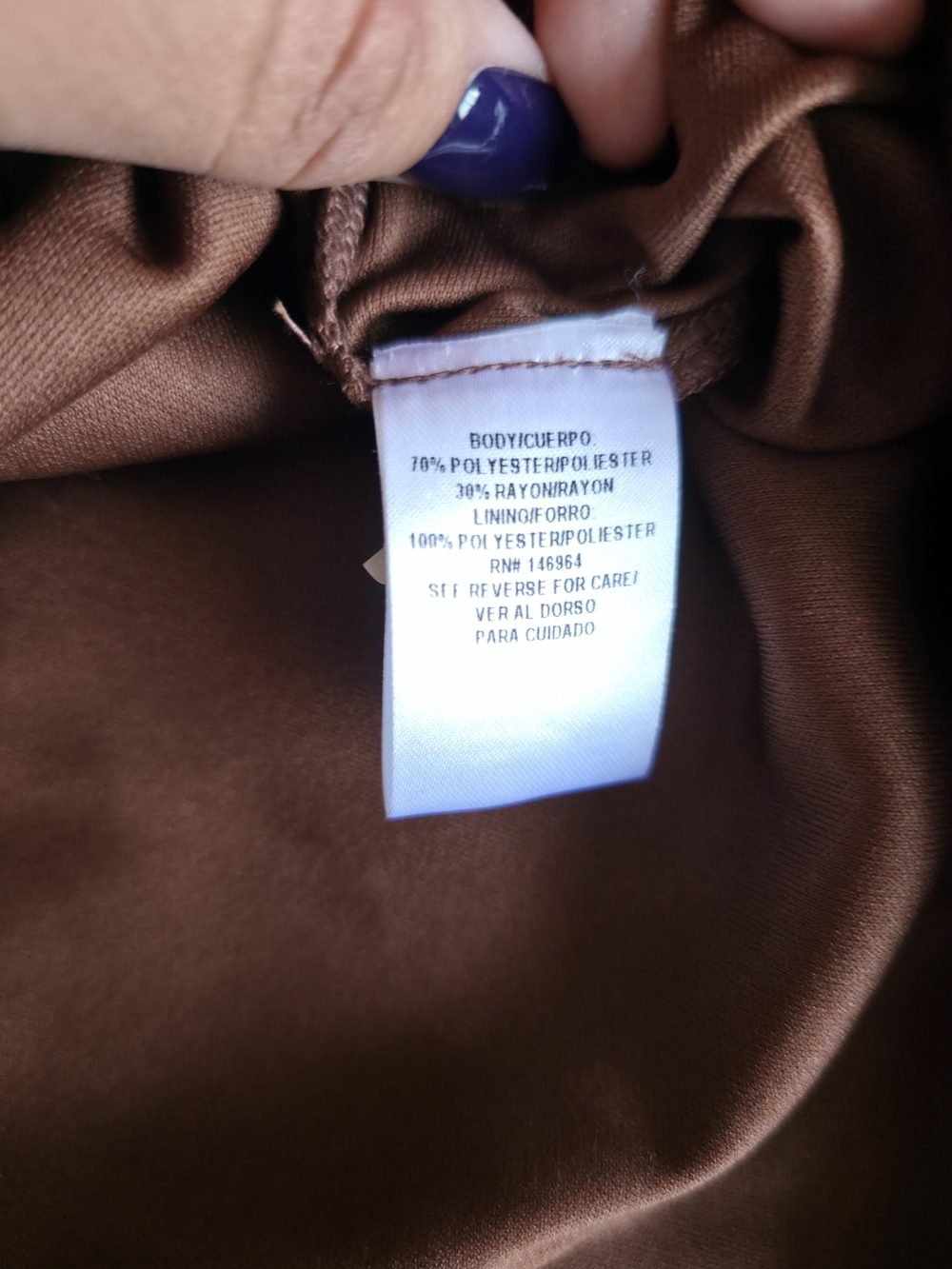 Signature Robbie Bee Brown Dress XL Sleeveless Flowy Ruffle Hem - Picture 12 of 12